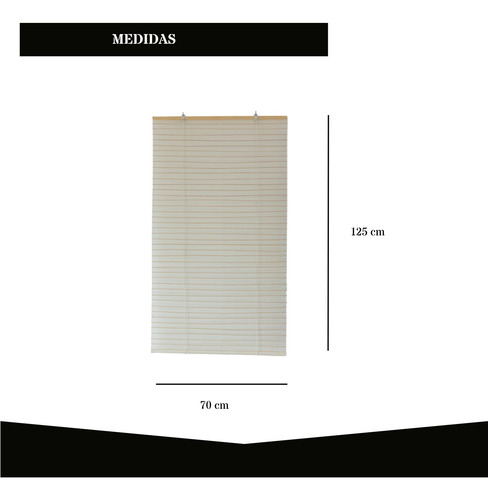 Cortina De Papel 70x125