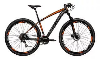 Mountain bike Sutton Blade aro 29 19" 21v freios de disco mecânico câmbios Shimano TZ510 y Shimano TZ-31 cor preto/laranja/prata