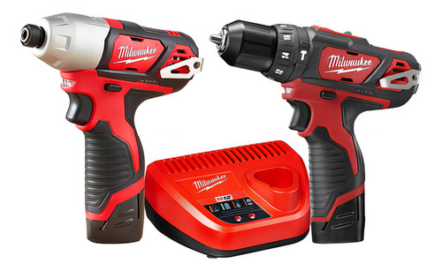 Taladro Percutor + Atornilladora Impacto Milwaukee 2497-259a