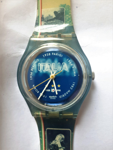 Relogio Swatch Swiss Access 100 Anos Seleção Italia Raro