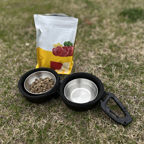 Cuencos Plegables Para Perros, Vasos Dobles Para Comida Y