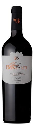 Bonfanti vino bodega boutique familia bonfanti malbec 1915 750ml