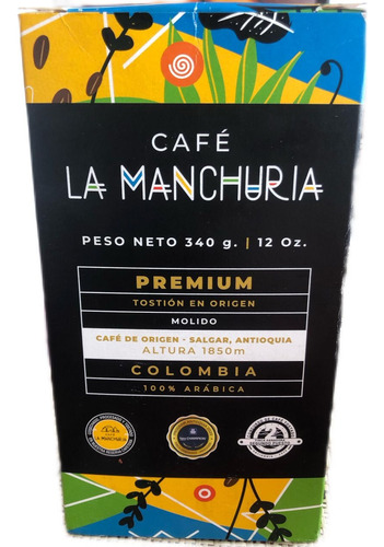 Café La Manchuria Premium  | Molido | 340 Gr Colombia.
