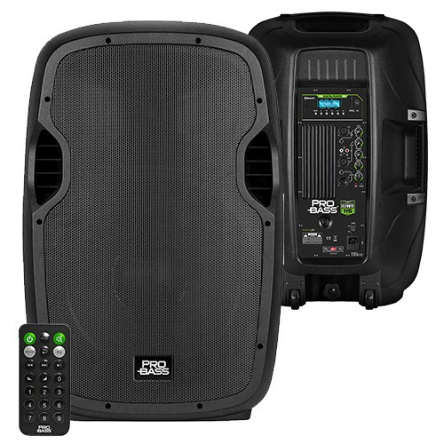 Bafle Potenciado 15  Pro Bass Elevate 115 Usb Sd Bluetooth