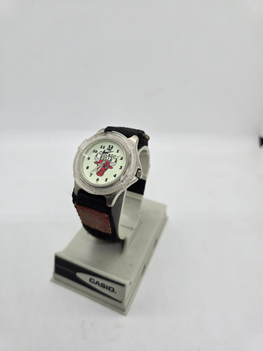 Reloj Vintage Nike Chicago Bulls Años 90 Buen Estado Negro Plateado Blanco (Usado)