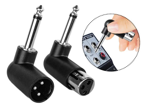 Adaptador Xlr Hembra De 3 Pines A Conector De 1/4"/6,35