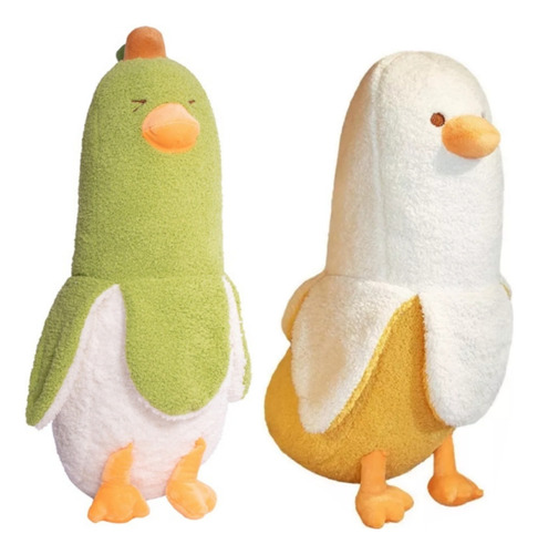 Muñeca De Peluche Con Forma De Pato Banana Con Dibujos Anima