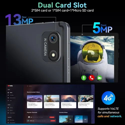 La Última Tablet Android 12 Con Celular 4g Lte, 8 Gb De Ram,