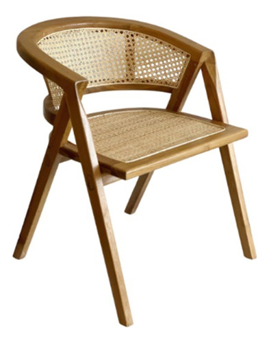 Silla Jepara Esterilla Y Madera Importada 