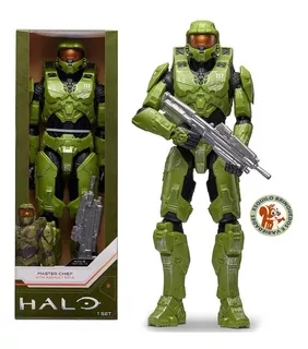 Boneco Halo 30 Cm - Figura Master Chief Com Acessório
