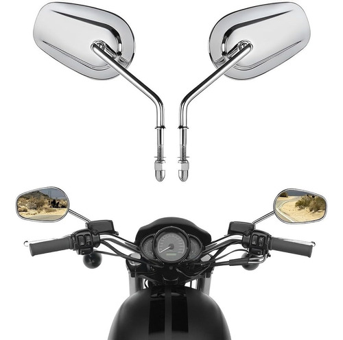 Espejos De Moto Para Harley-davidson Road King Sportster