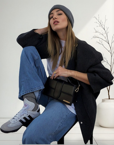 Chaqueta Bomber For Mujer Con Cuello Alto Y Botones [u]