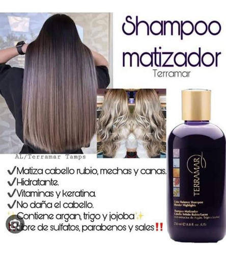 Spray Bifasico Y Shampoo Matizador