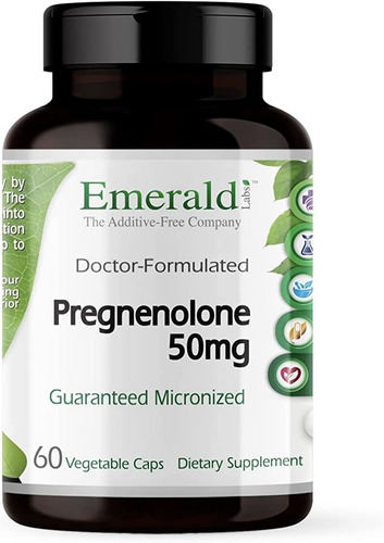 Emerald Labs Pregnenolone 50 Mg - Niveles De Energía Y Est.