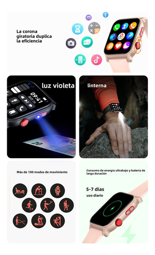 Hancdon Ht23 Bluetooth Llamada Smartwatch 1.83 Reloj Inteligente Smartwatch Para Mujer