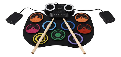Set De Batería Electrónica Roll Up Drum Set Silicone 9