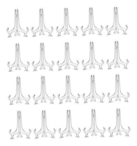 40 Caballetes Transparentes Con Soporte De Letrero