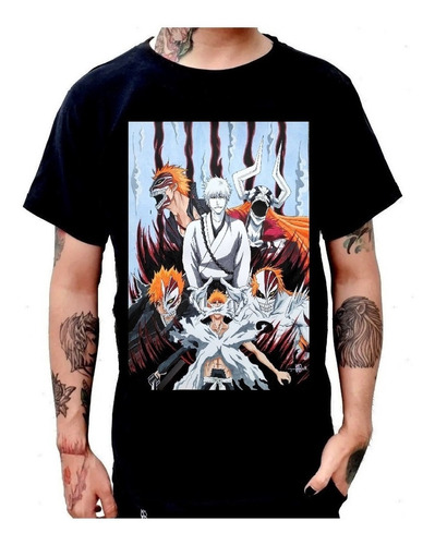 Playera Ichigo Kurosaki Bleach Final Arc Bankai Hollow 