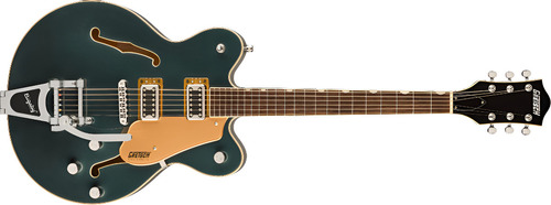 Guitarra Gretsch Electromatic G5622t Bigsby Center Block Cor verde escuro Material da escala Laurel Orientação à mão direita