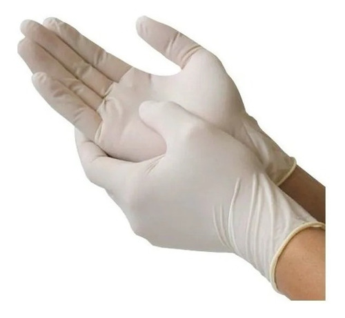 Guantes Látex Examinación Descartables Caja X 100 Un