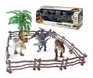 Set X 4 Mini Dinosaurios 6 Cm. Articulados Jurassic World