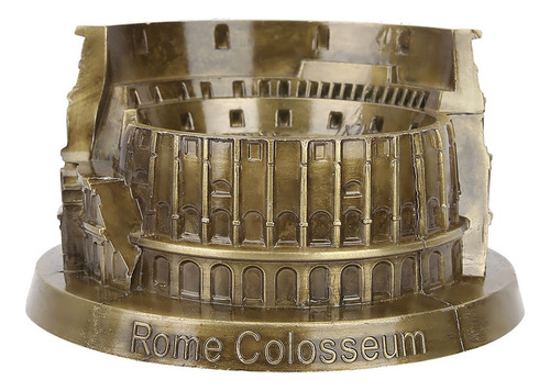 Maqueta Vintage De Coliseo Romano En Miniatura, Oficina De M