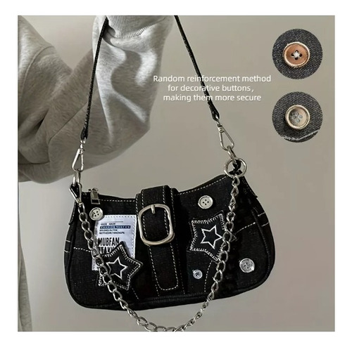 Bolso De Mano Sqeeqe Con Patrón De Estrellas Para Mujer