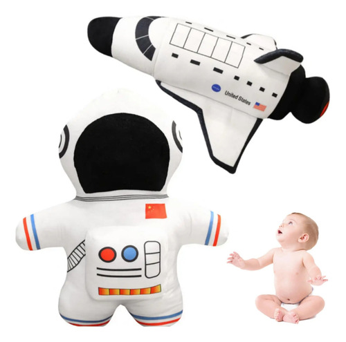 Muñeco De Peluche Con Forma De Cohete Astronauta De 40 Cm, P