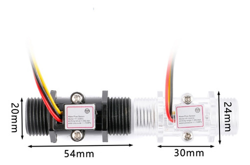 Sensor De Flujo De Agua Yf-s201c, Medidor De Flujo De