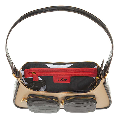 Bolsa Lady Bag Cloe Licerio I Chico Color Negro
