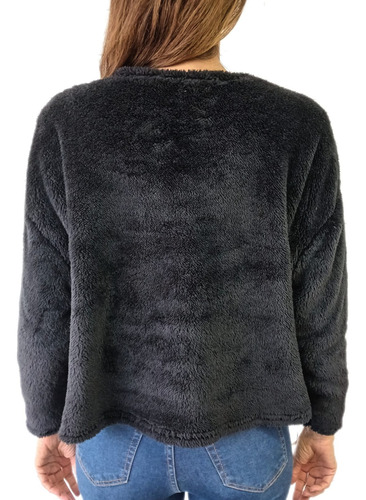 Buzo Peluche Corderito Bifaz Mujer