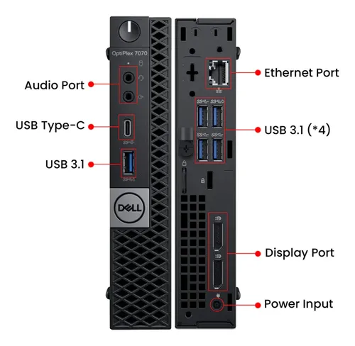 Mini Pc Dell Optiplex 7070 Core I5 9a Geração 8gb Ssd 240gb