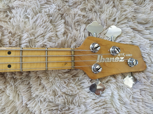 Raríssimo Baixo Ibanez Atk Dave Bunker Custom Usa 1996 Red (Usado)