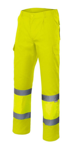 Pantalón Cargo Con Reflectivo Trabajo Amarillo