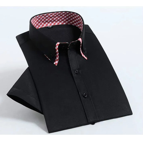 Camisa De Vestir A Cuadros Morada Para Hombre De Sarga Forma