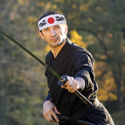 A. Diadema De Sushi Chef Con Lazo Para Karate, 2 Unidades