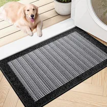 Comprar Dexi Tapete Entrada Secado Alfombra Bienvenida 80x50cm Color Negro Alfombrilla De Bienvenida Antideslizante Alfombrilla Tapete Entrada Casa