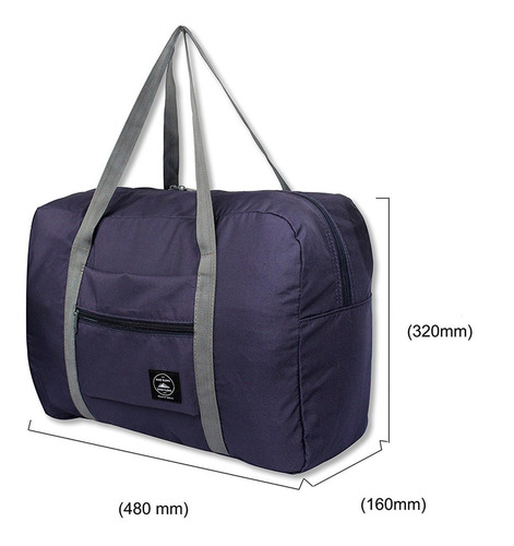 Imagen 5 de 8 de Bolso De Viaje Plegable 25l Colores Cierre Bolsillo Circuit