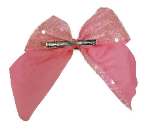 Moño De Niña Traje De Baño Para Cabello Con Aplique M8 Color Rosa Chicle