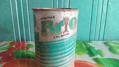 Lata Vacía Antigua Marca Brio Aceite Pemex Colección (Usado)