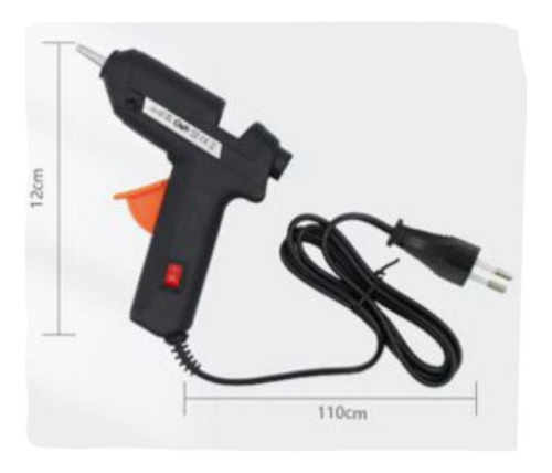 Pistola De Silicona Caliente 2ow Negro