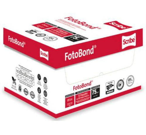 Caja De Papel Scribe Fotobond 10000005277 Carta C/5,000hojas