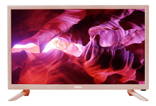 Tv Led Hd 24'' Ptv24n91dfrh 1 Hdmi 2 Usb Rosa Philco Bivolt