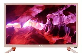 Tv Led Hd 24'' Ptv24n91dfrh 1 Hdmi 2 Usb Rosa Philco Bivolt