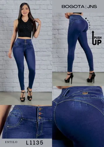 Pantalones De Mezclilla Stretch Push Up - BELLEZA'S