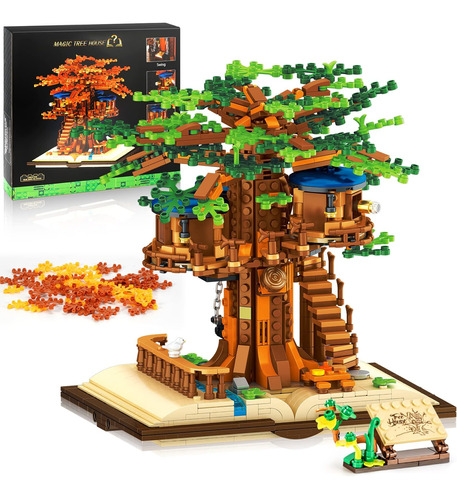 Mibido Ideas Tree House Building Kit Con Led Build-and-displ