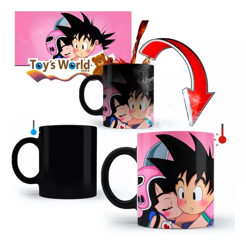  Taza Magica Dragon Ball Goku Y Milk Pareja Premium!