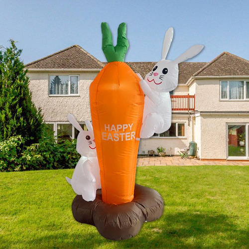 Inflable De Conejo De Pascua Con Led De 1.8m