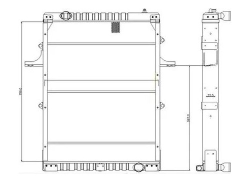 Radiador Volkswagen 17300 17310 18310 C/intercooler  Cabina 