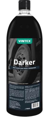 Darker Vintex Pneu Pretinho Borracha Plastico 1,5 Automotivo